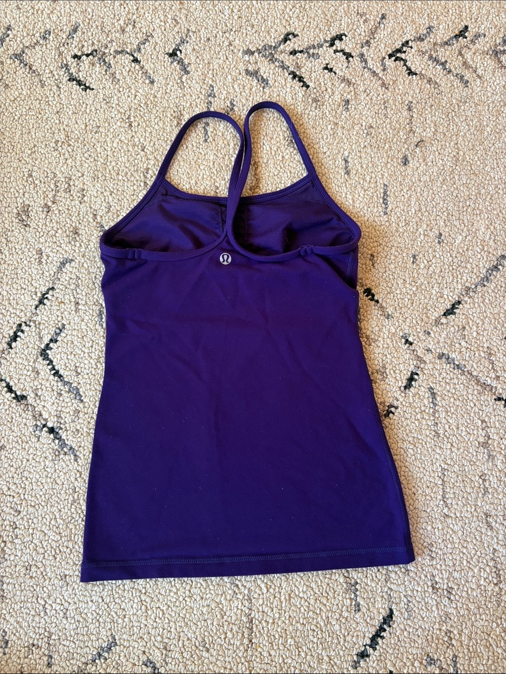 lululemon athletica Deep Purple Built-In Bra Tank Sz 2
